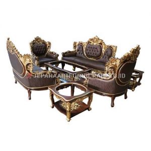 Exclusive Set Sofa Tamu Klasik Ukir Calista Terpercaya