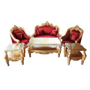 Promo Set Sofa Tamu Mewah Ukir Klasik Clearmont Terbaru